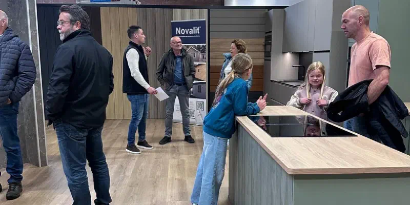 Bezoekers van de open dag