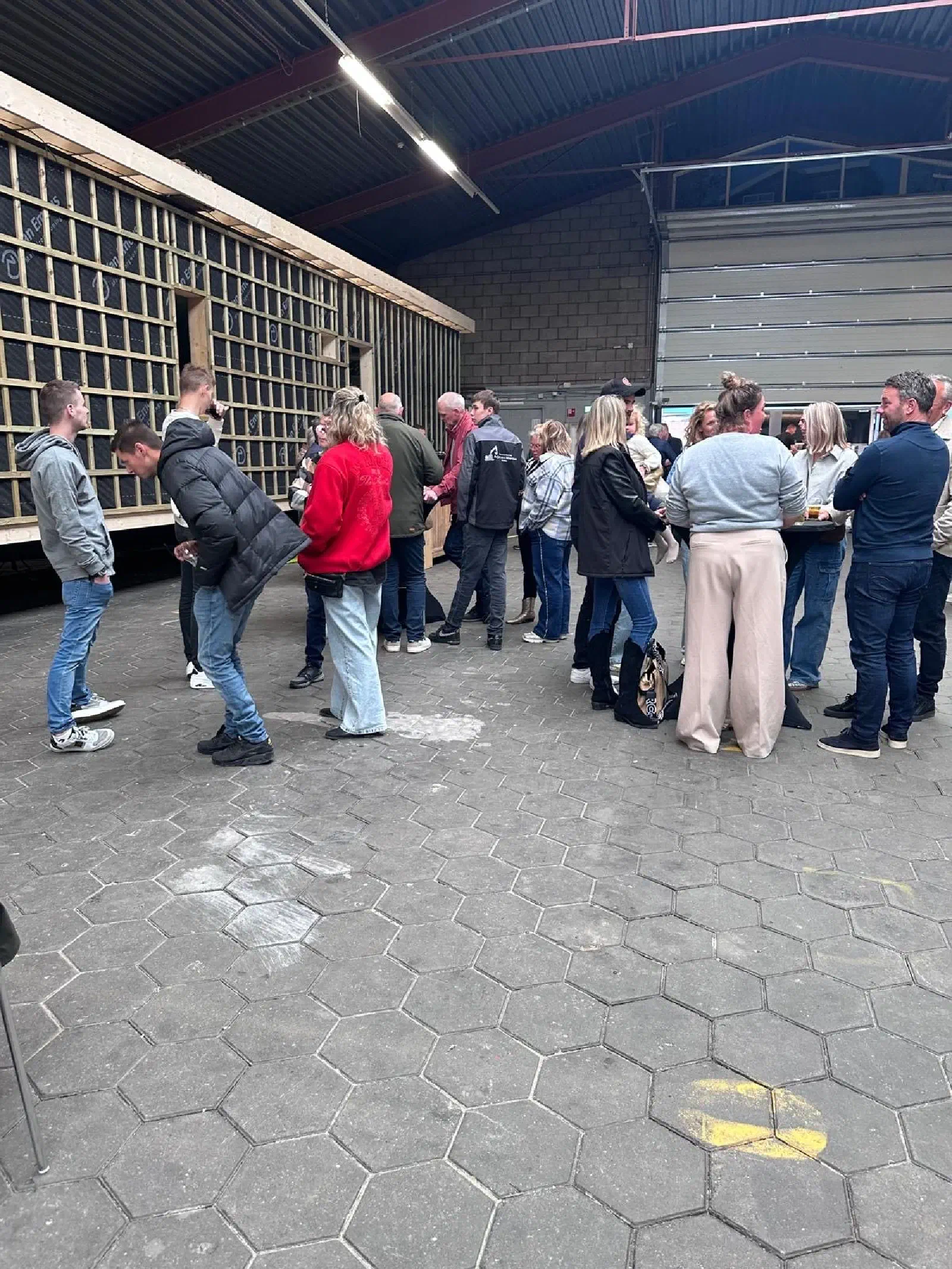 Bezoekers van de open dag