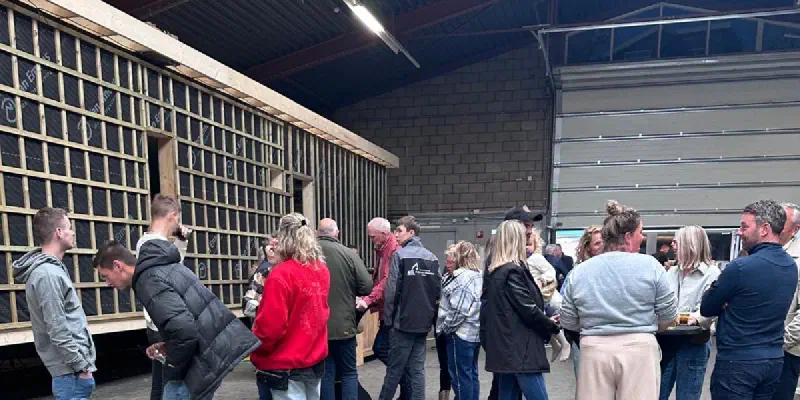 Bezoekers van de open dag